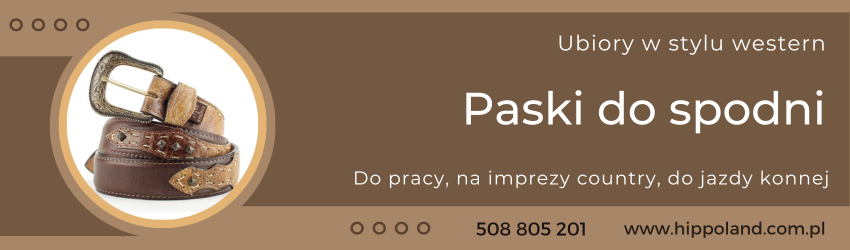 Paski do spodni w stylu western